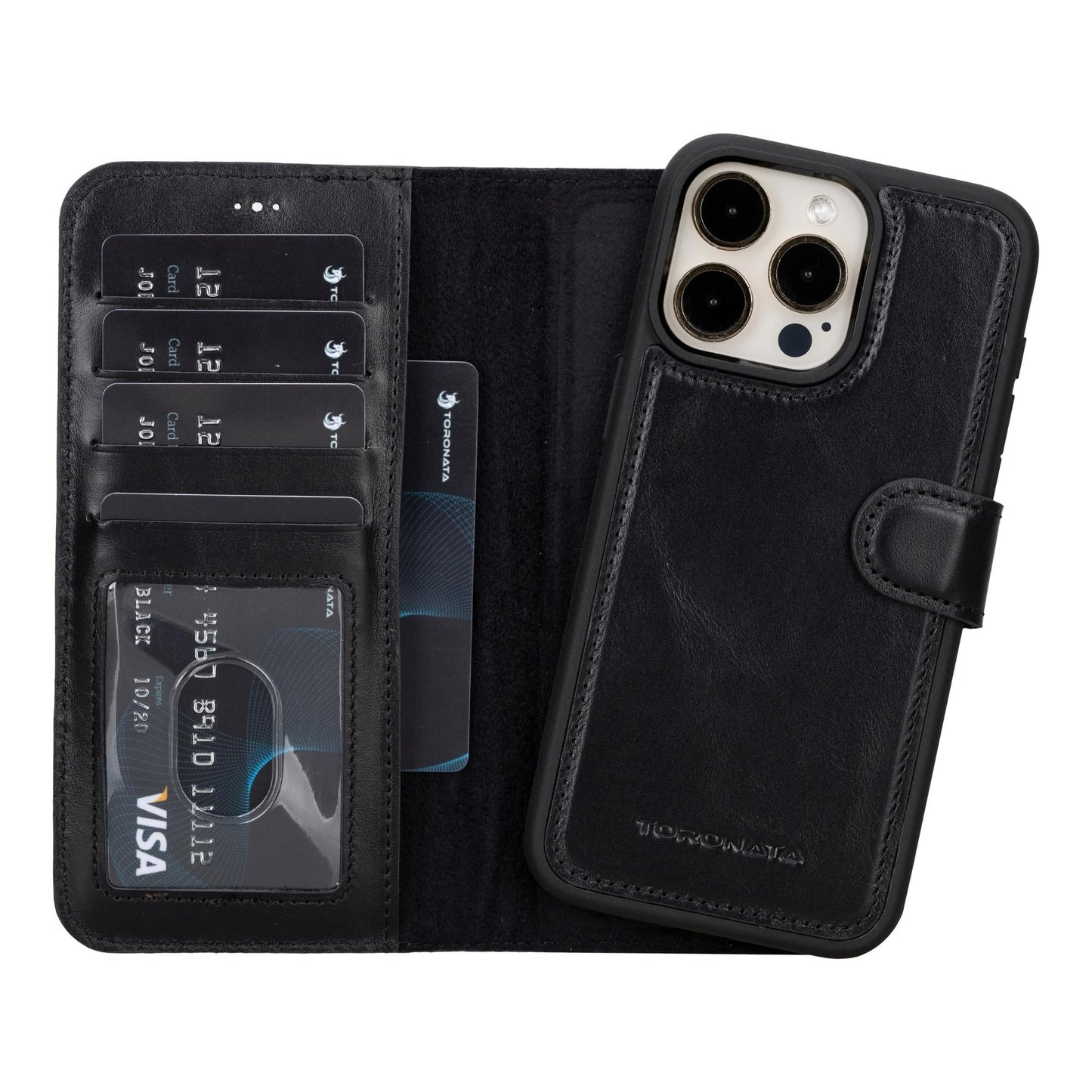 Casper iPhone 14 Series Detachable Leather Wallet Case