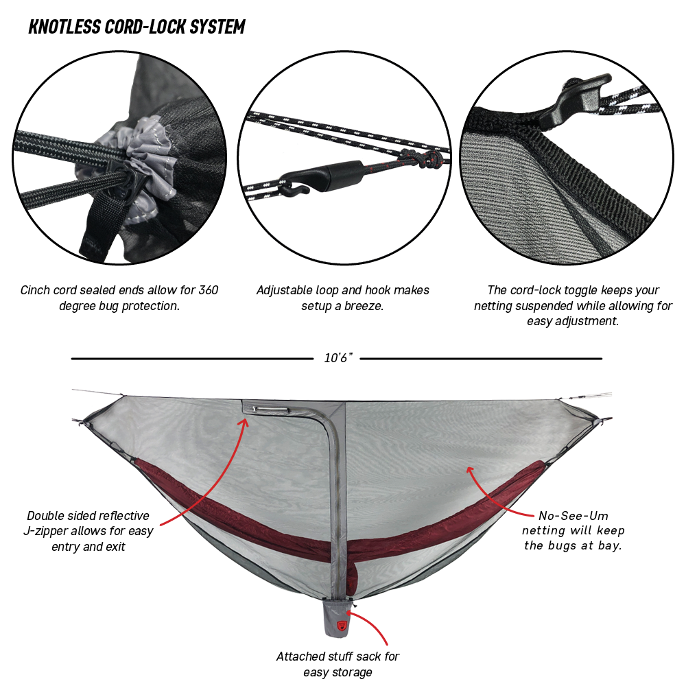 Grand Trunk MOZZY LITE Hammock Bug Net