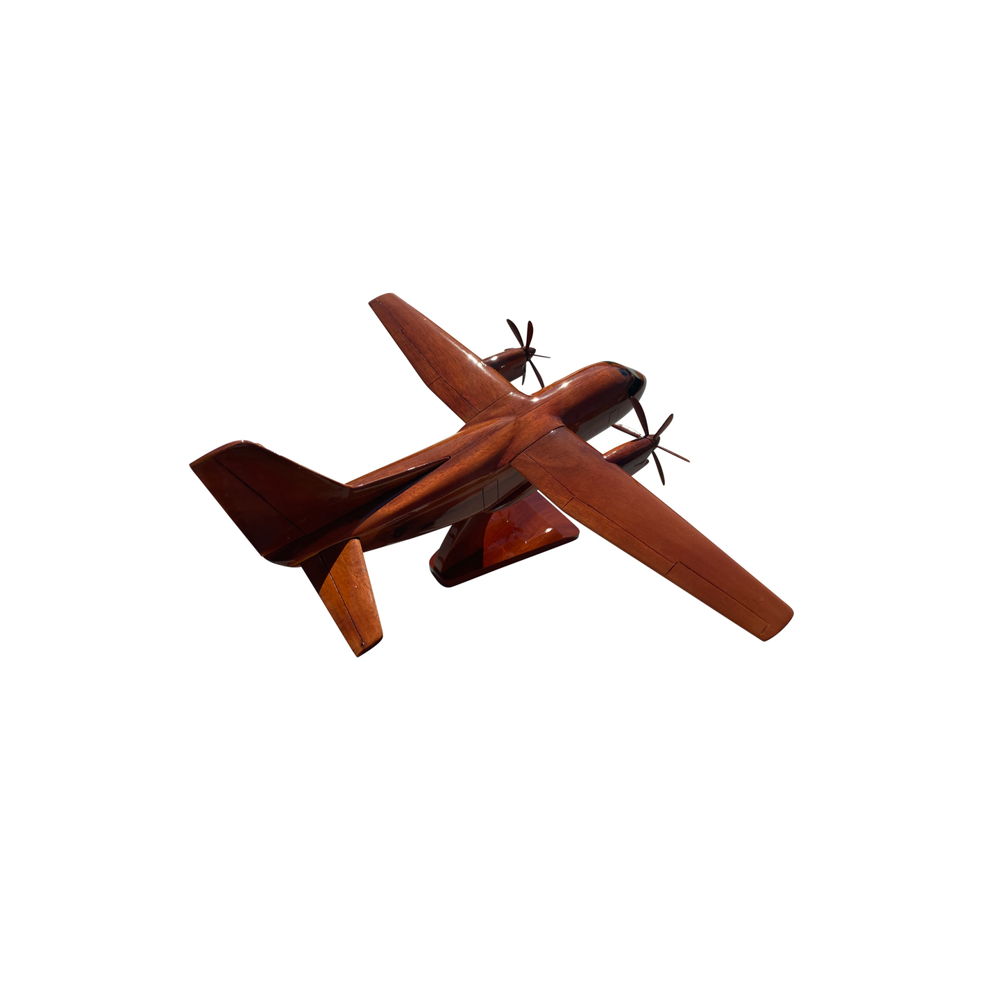 C-27J ( C27J ) Spartan Mahogany Wood Desktop Airplane Model