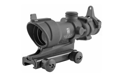 Trijicon ACOG Rifle Scope | 4X32 | Amber Center Illumination for M4A1 | Flat Top Adapter | Backup Iron Sights and Dust Cover