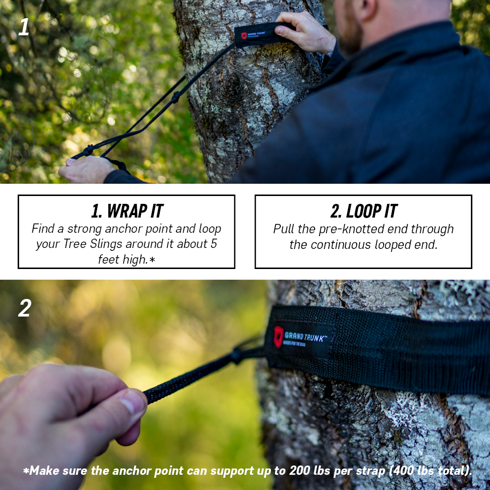 Grand Trunk Tree Slings Hammock Hanging Kit