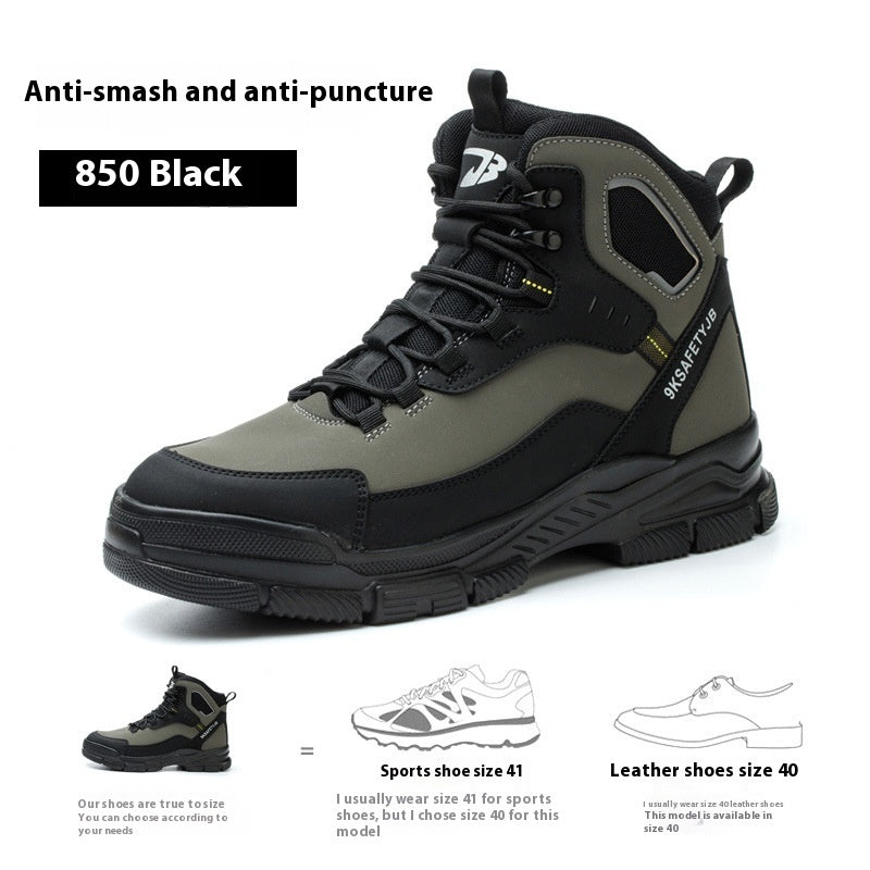 Combat Boots for Men - High Ankle Safety Shoes