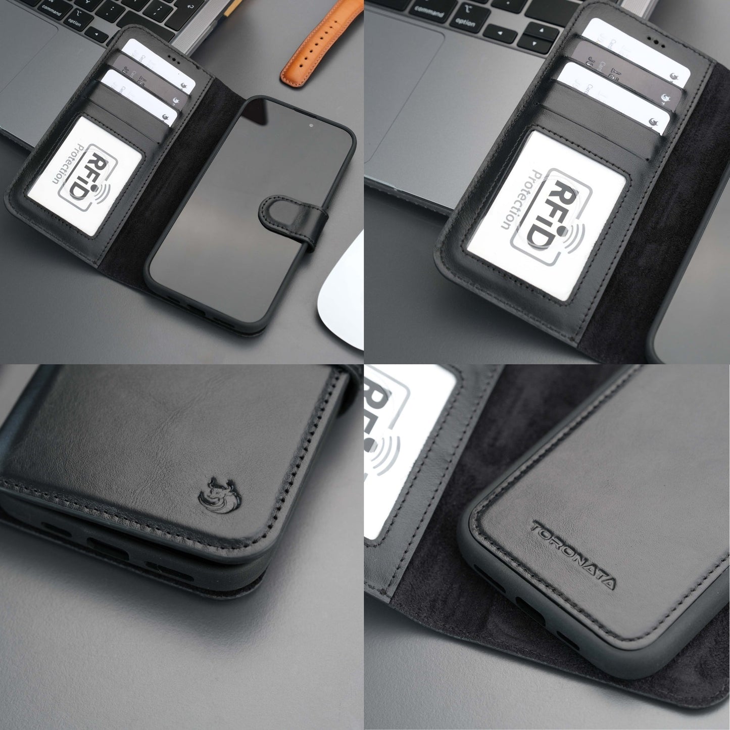 Casper iPhone 16 Plus Wallet Case Leather MagSafe