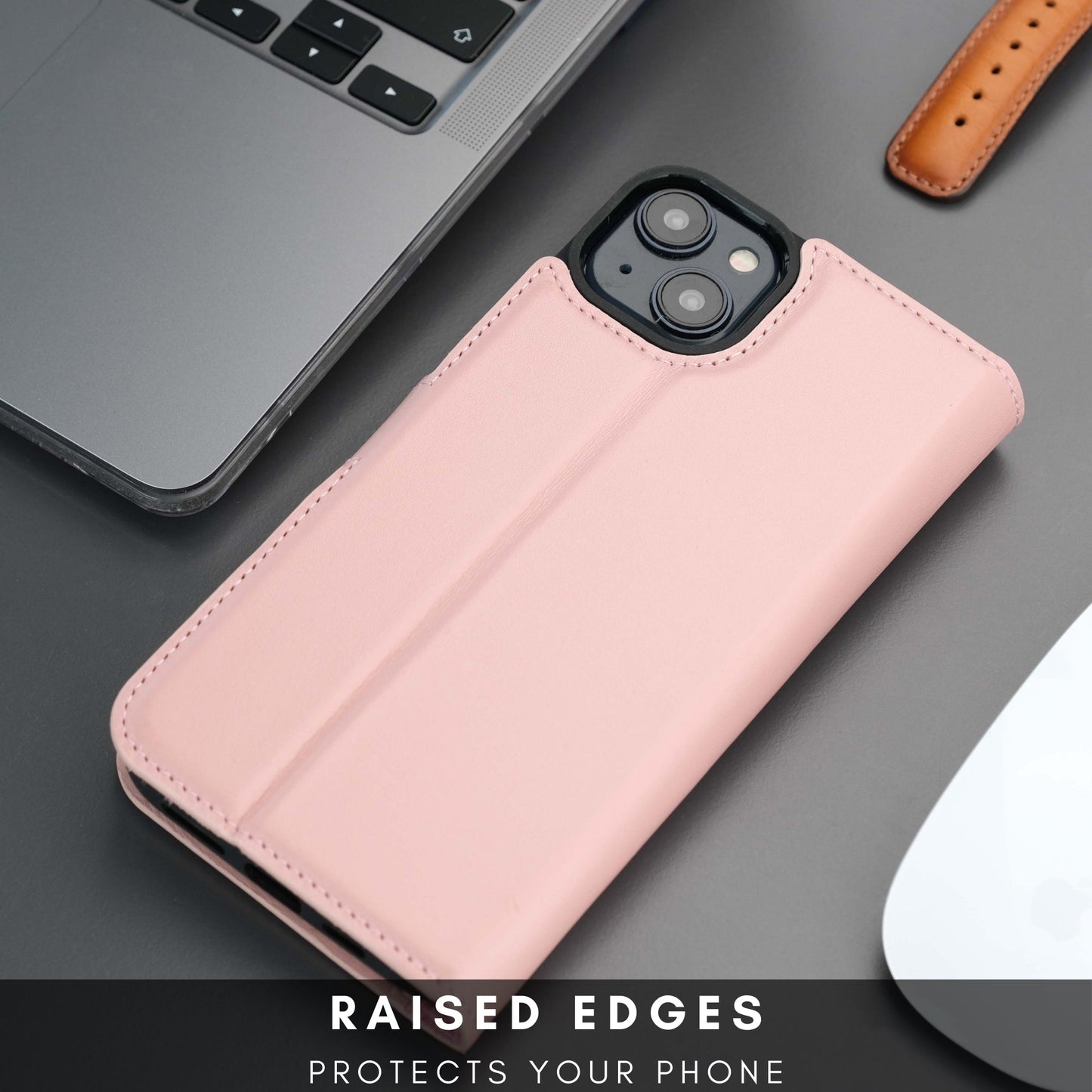 Casper Leather iPhone 15 Wallet Case | Detachable MagSafe Compatible RFID Protection