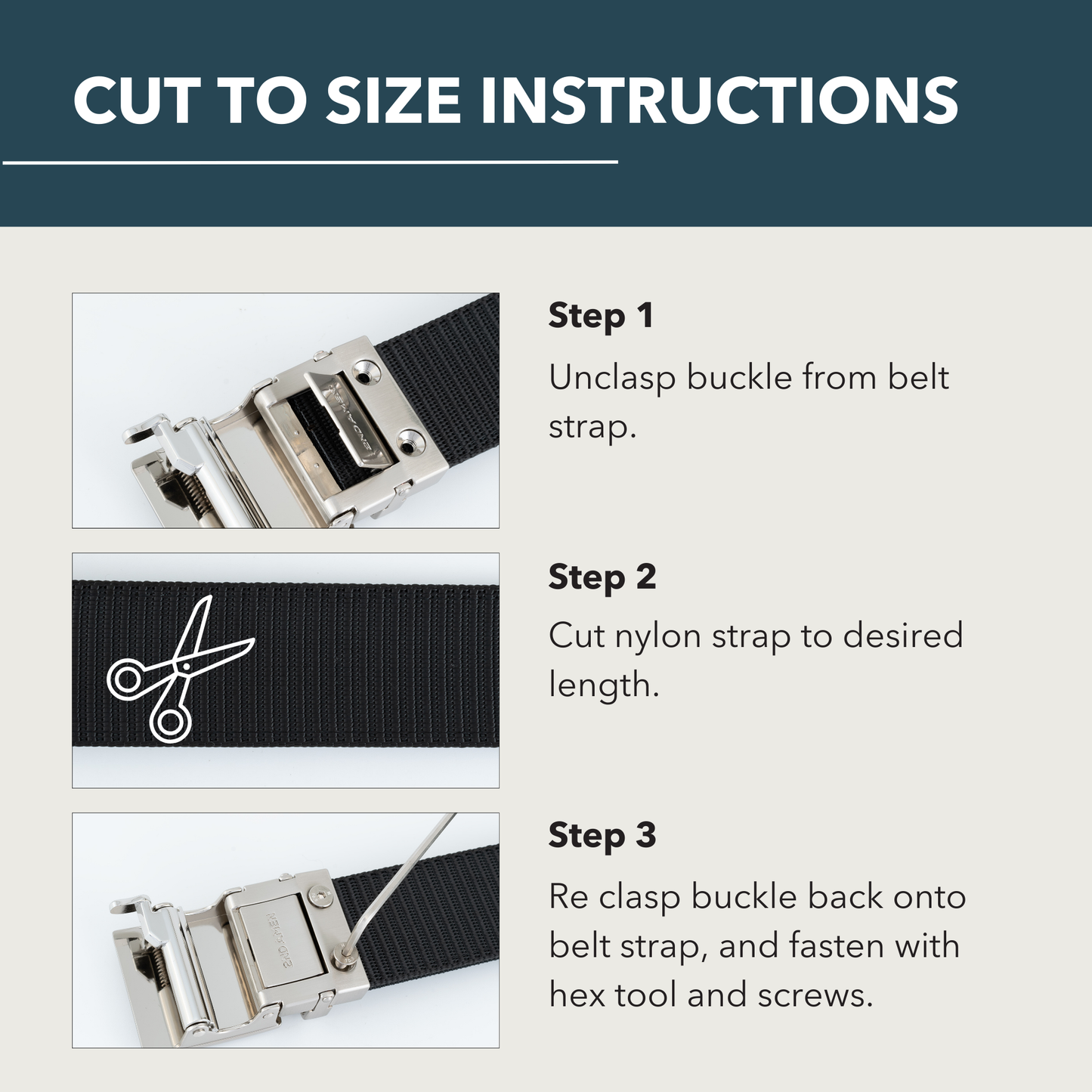 Hero 1.0 EDC Belt 1.38" Width For Everyday Carry