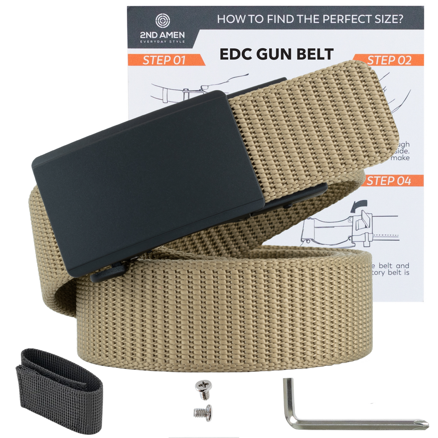 Force 1.0 EDC Belt 1.5" Width Ballistic Nylon for Everyday Carry