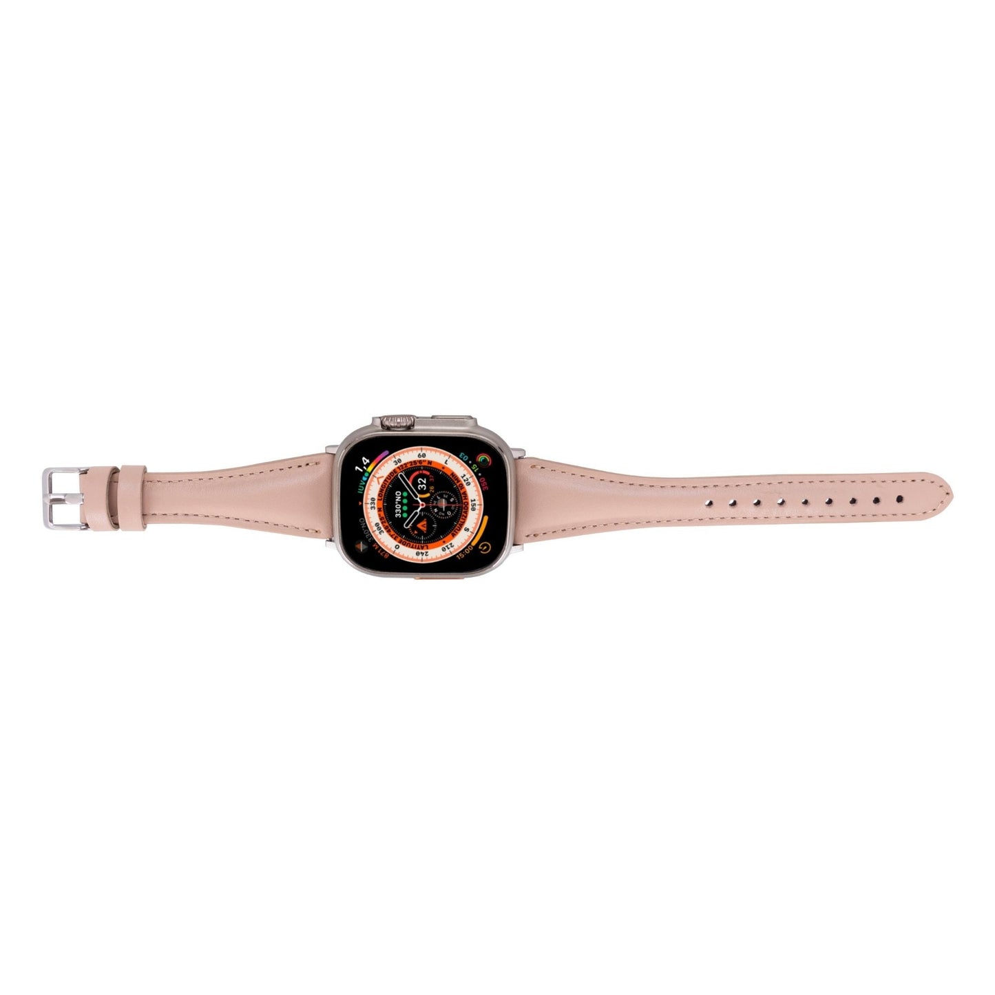 Evansville Slim Leather Bands for Apple Watch 9, Ultra 2 & SE