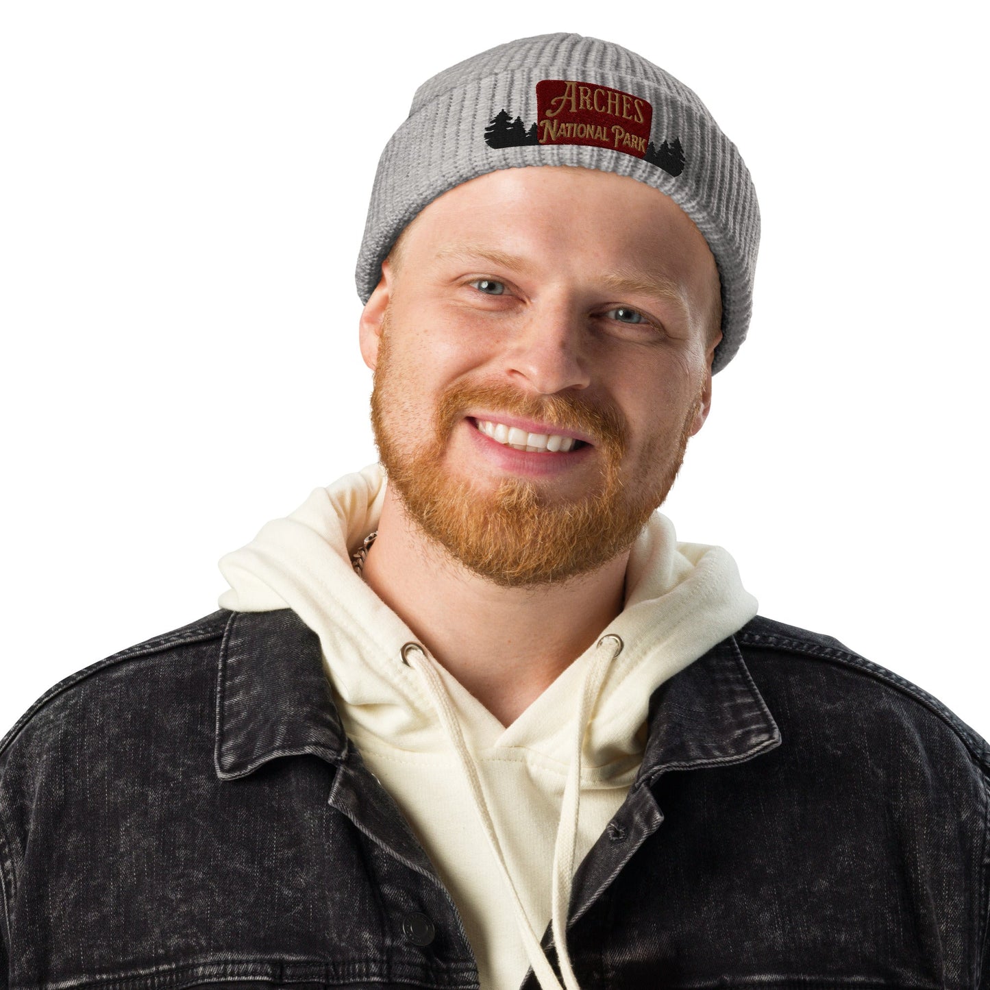 Joshua Tree National Park Sign Embroidered Beanie