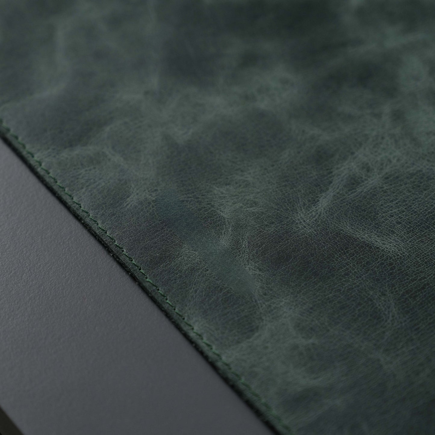 Jersey Dark Green Leather Desk Pad for Office and Home
