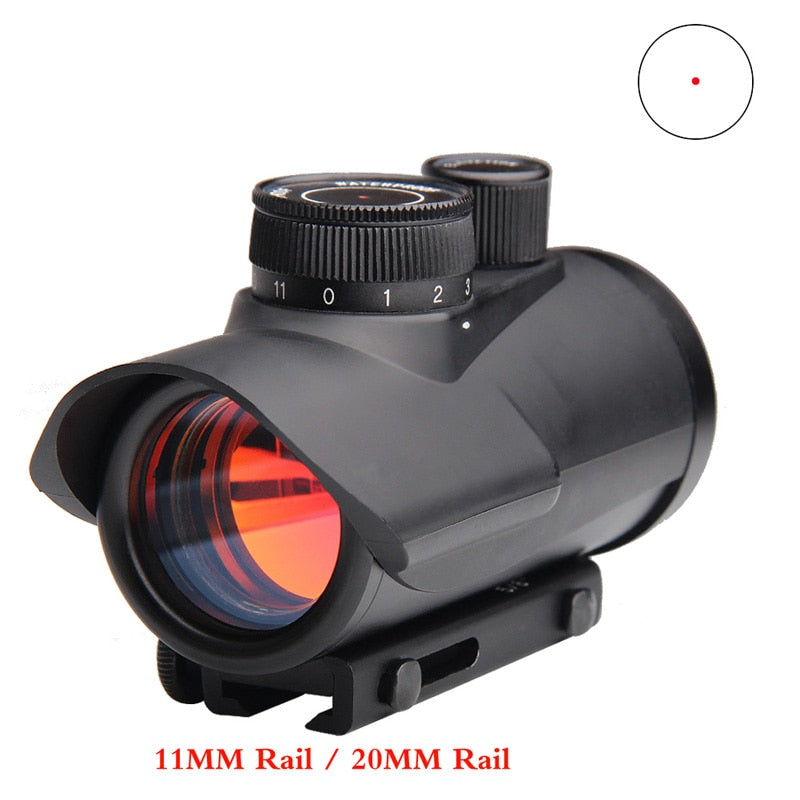 Red Dot Sight Scope Holographic 1 x 30mm 11mm & 20mm Weaver Rail Mount for Tactical Hunting 5-0040
