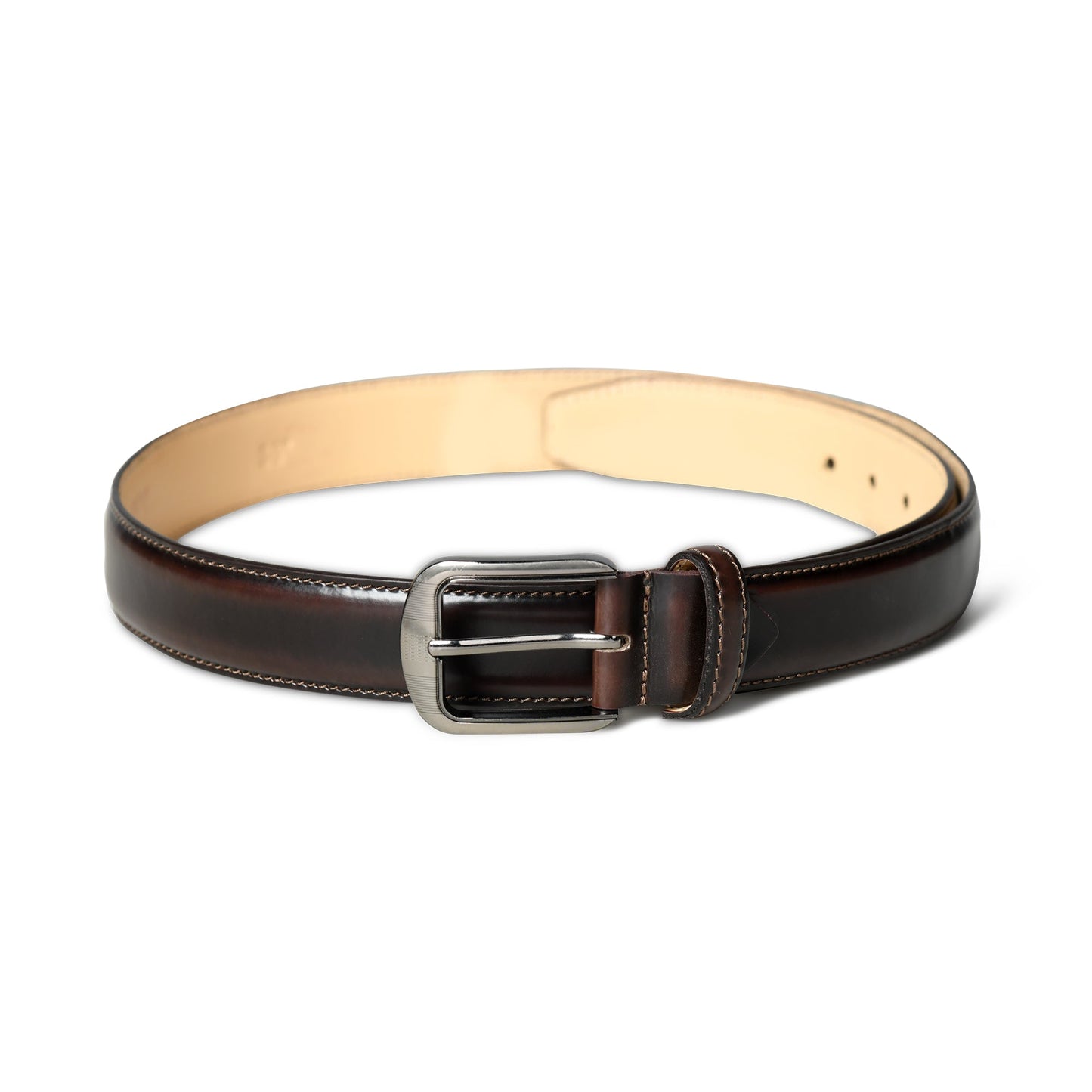 Eclipse Dark Brown Leather Belt