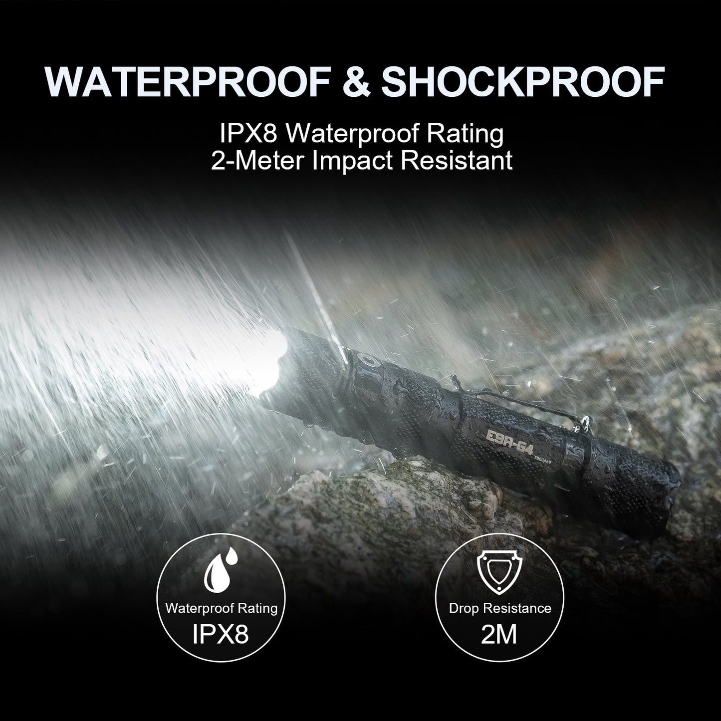 E9R GEN4 - 2,550 Lumen Tactical EDC Flashlight