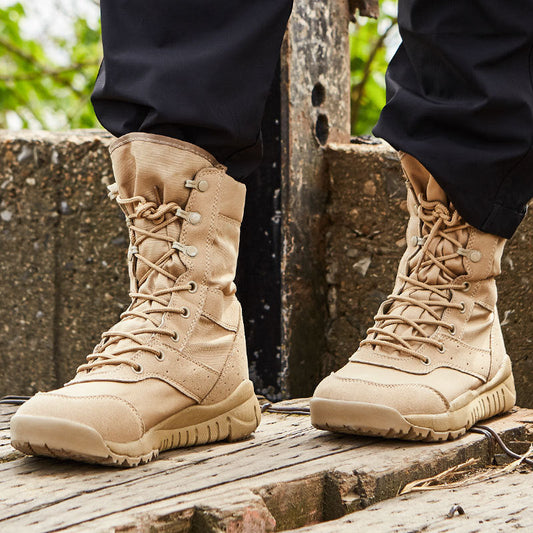 Summer Tactical Desert Combat Boots for Outdoor Climbing and Adventure