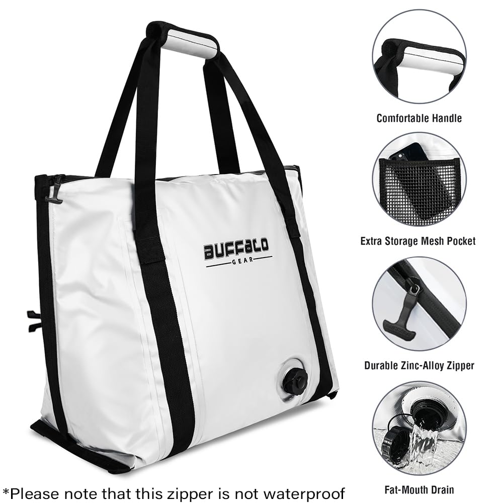 27QT Fish Bag Cooler With Flat Bottom