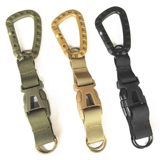 Tactical Backpack Keychain with Belt Hanging Buckle for Easy Access