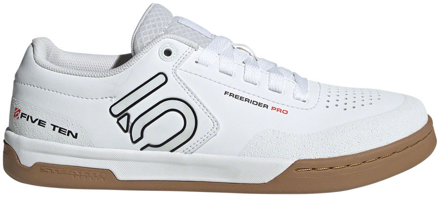 Five Ten Freerider Pro Flat Shoes - Men's FTWR White/Core Black/Red 12