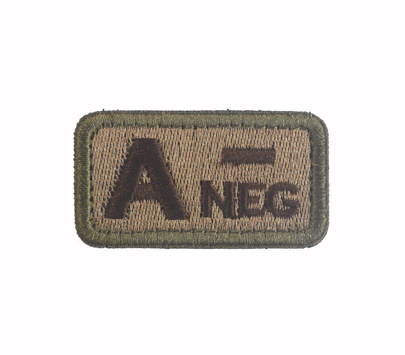 Embroidered Tactical Blood Type Patch - Essential Velcro ID for First Responders
