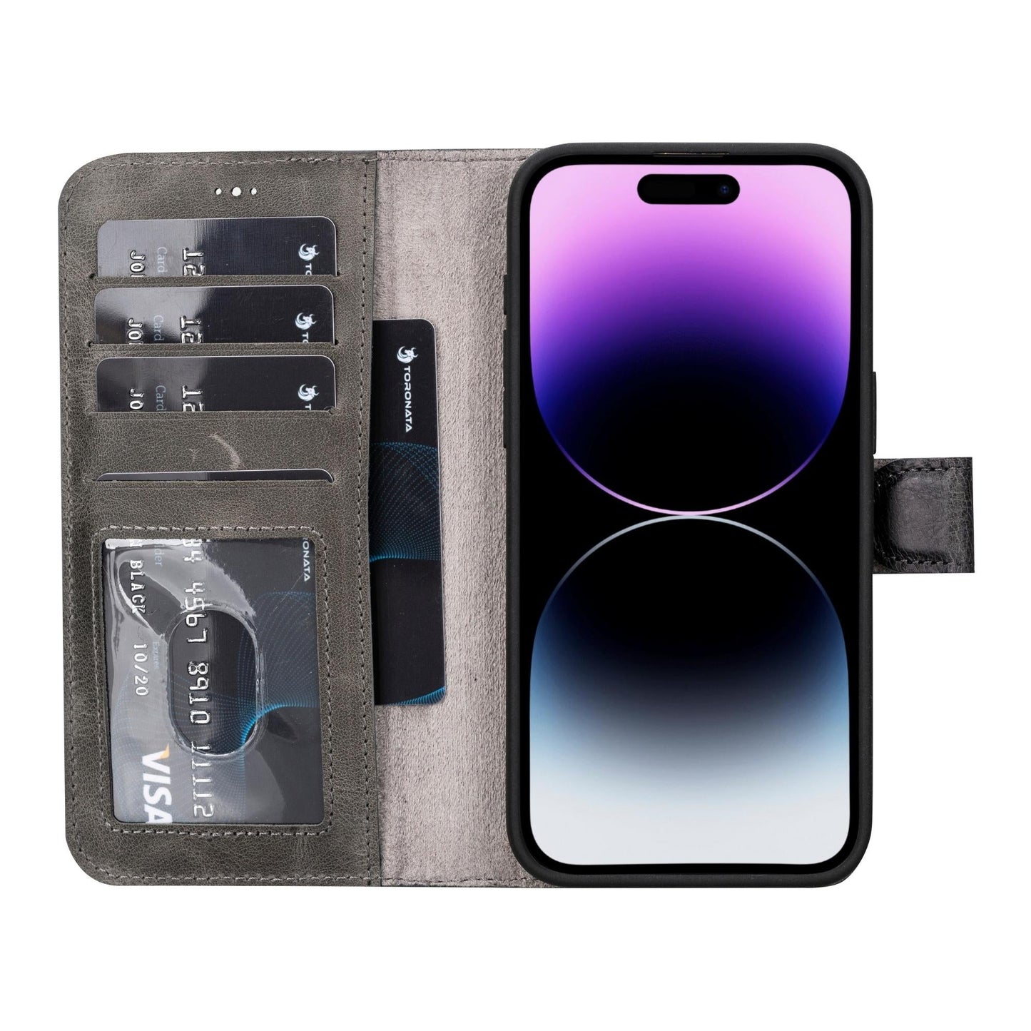 Casper iPhone 14 Series Detachable Leather Wallet Case