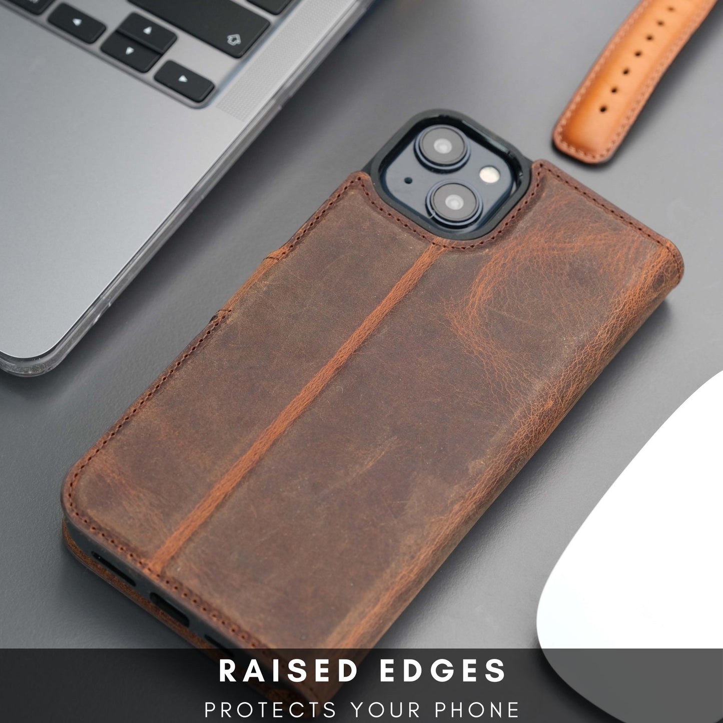 Casper iPhone 16 Plus Wallet Case Leather MagSafe