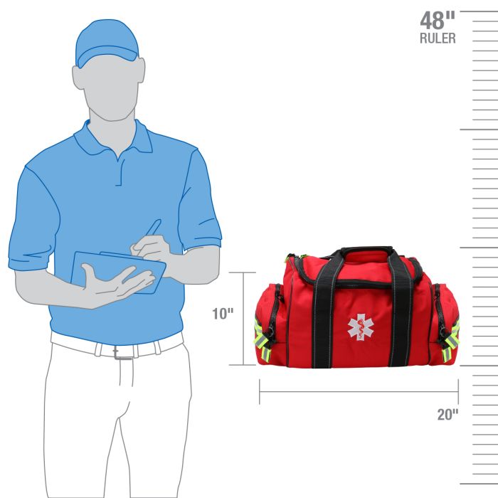 First Resp Bag Basic, Standard, Bleed Control, Airway Mngmt, BBP