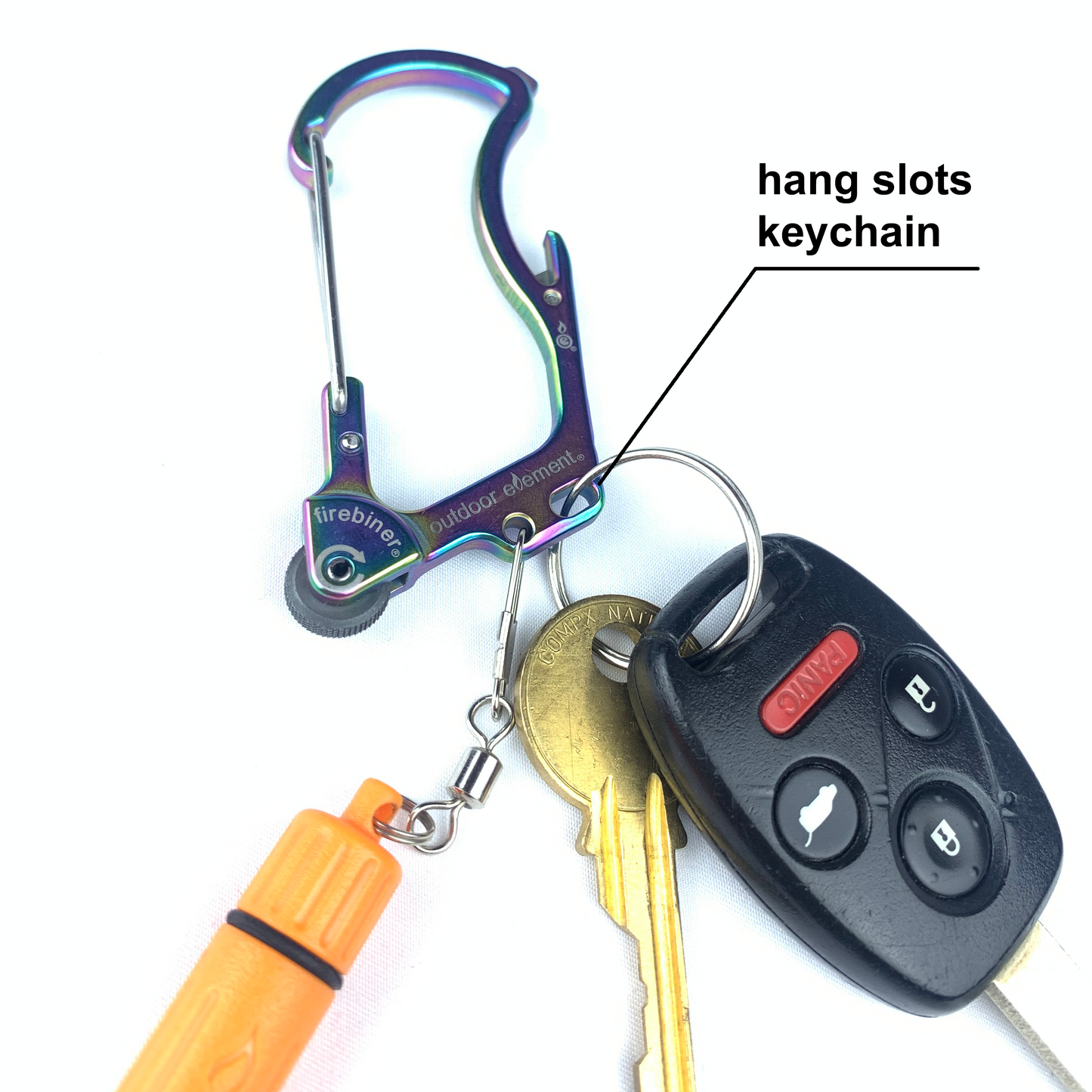 Firebiner: Fire-starting Multitool Carabiner