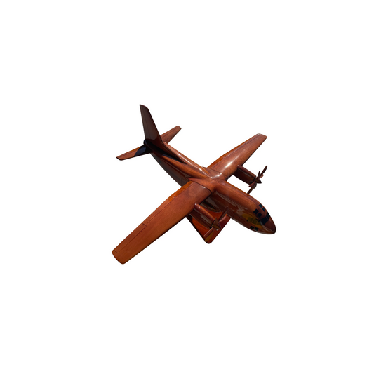 C-27J ( C27J ) Spartan Mahogany Wood Desktop Airplane Model