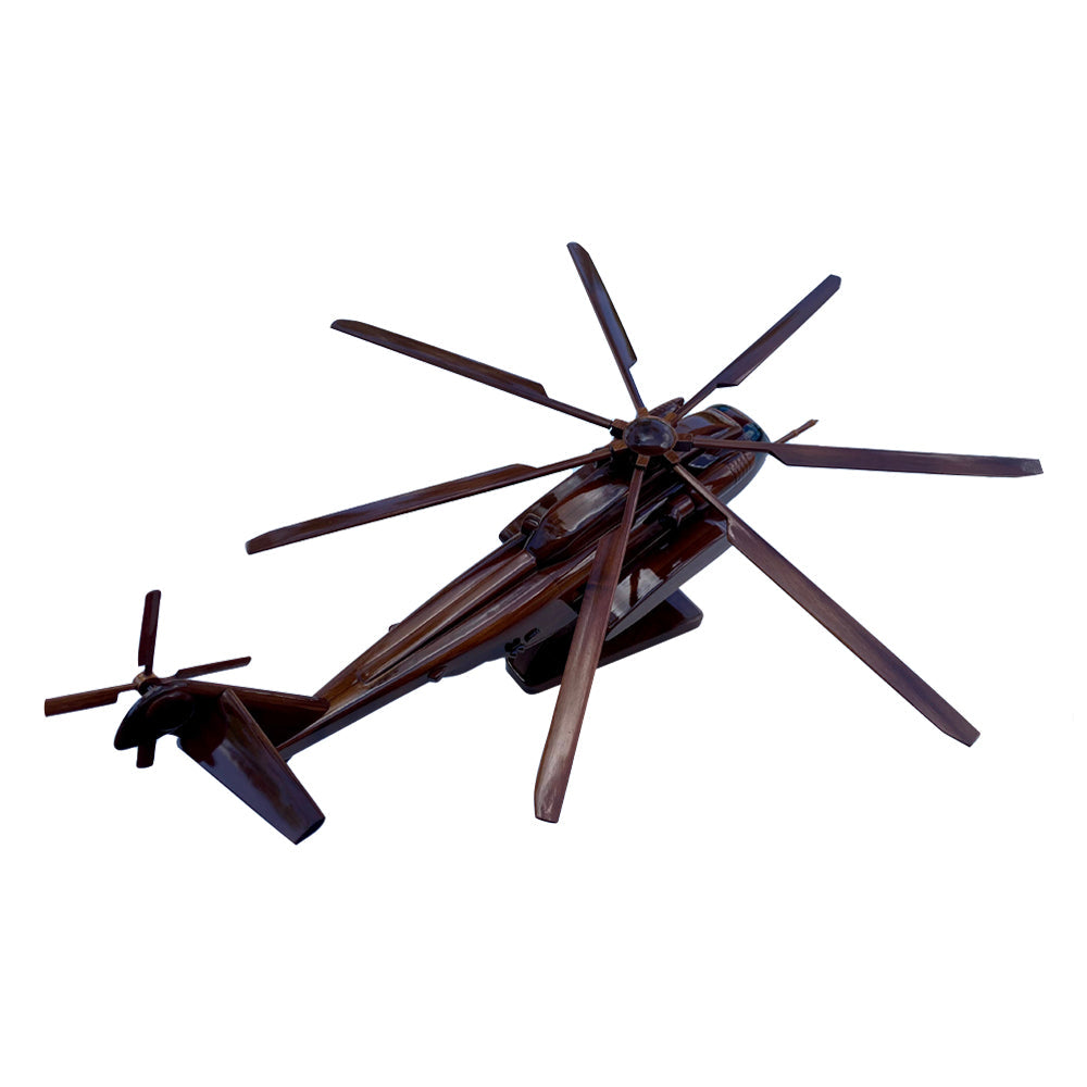 CH-53K ( CH53K ) Sea Stallion Mahogany Wood Desktop Helicopter Model