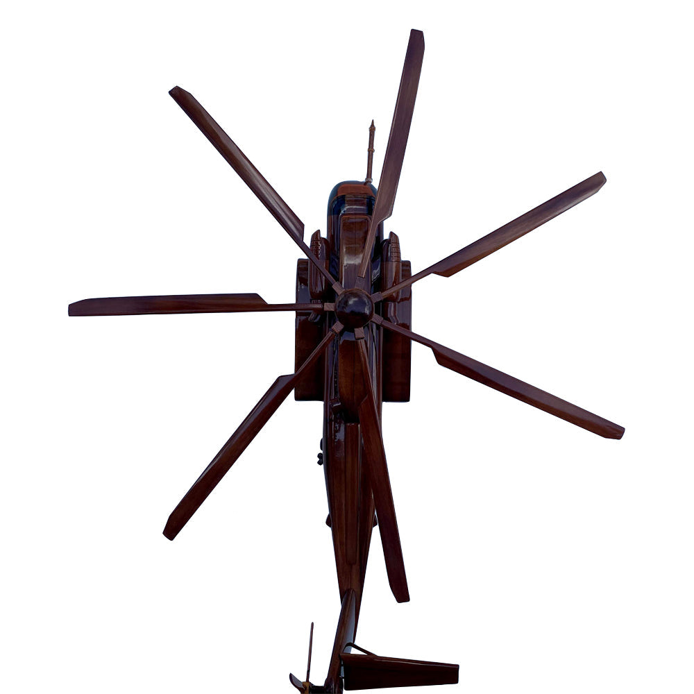 CH-53K ( CH53K ) Sea Stallion Mahogany Wood Desktop Helicopter Model