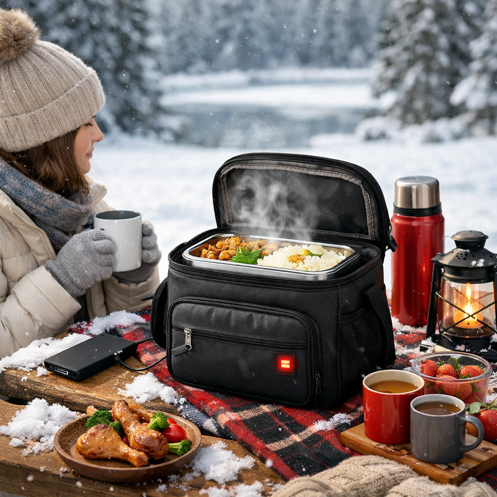 LITEGUEST USB Heated Lunch Bag – Portable Waterproof Outdoor Lunch Bag