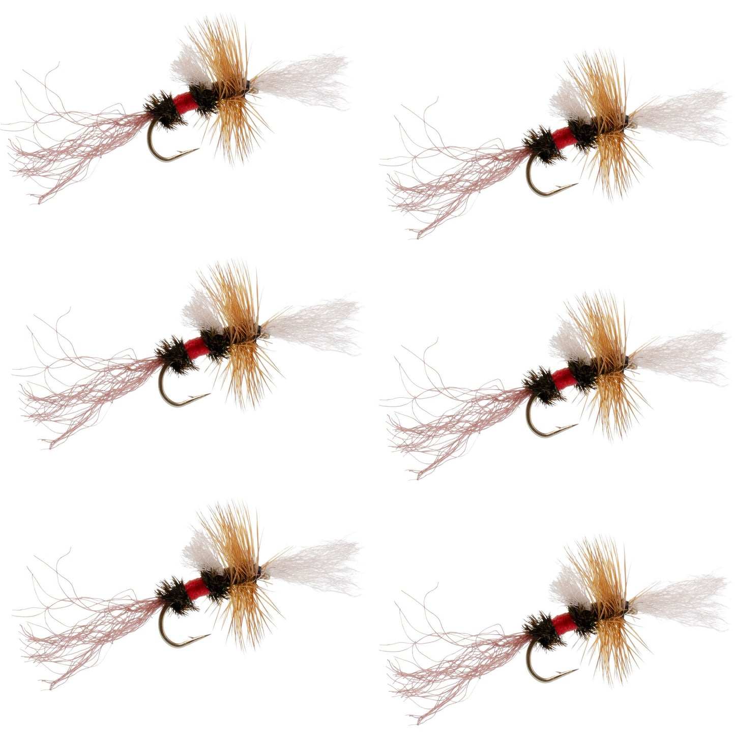 Royal Wulff Cripple Mayfly - Caddis Emerger - 6 Flies Hook Size 14