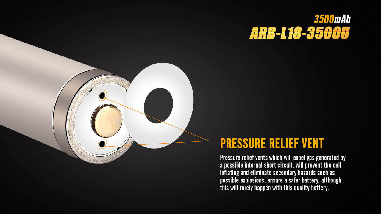 Fenix ARB-L18-3500U USB Rechargeable Li-ion 18650 Battery