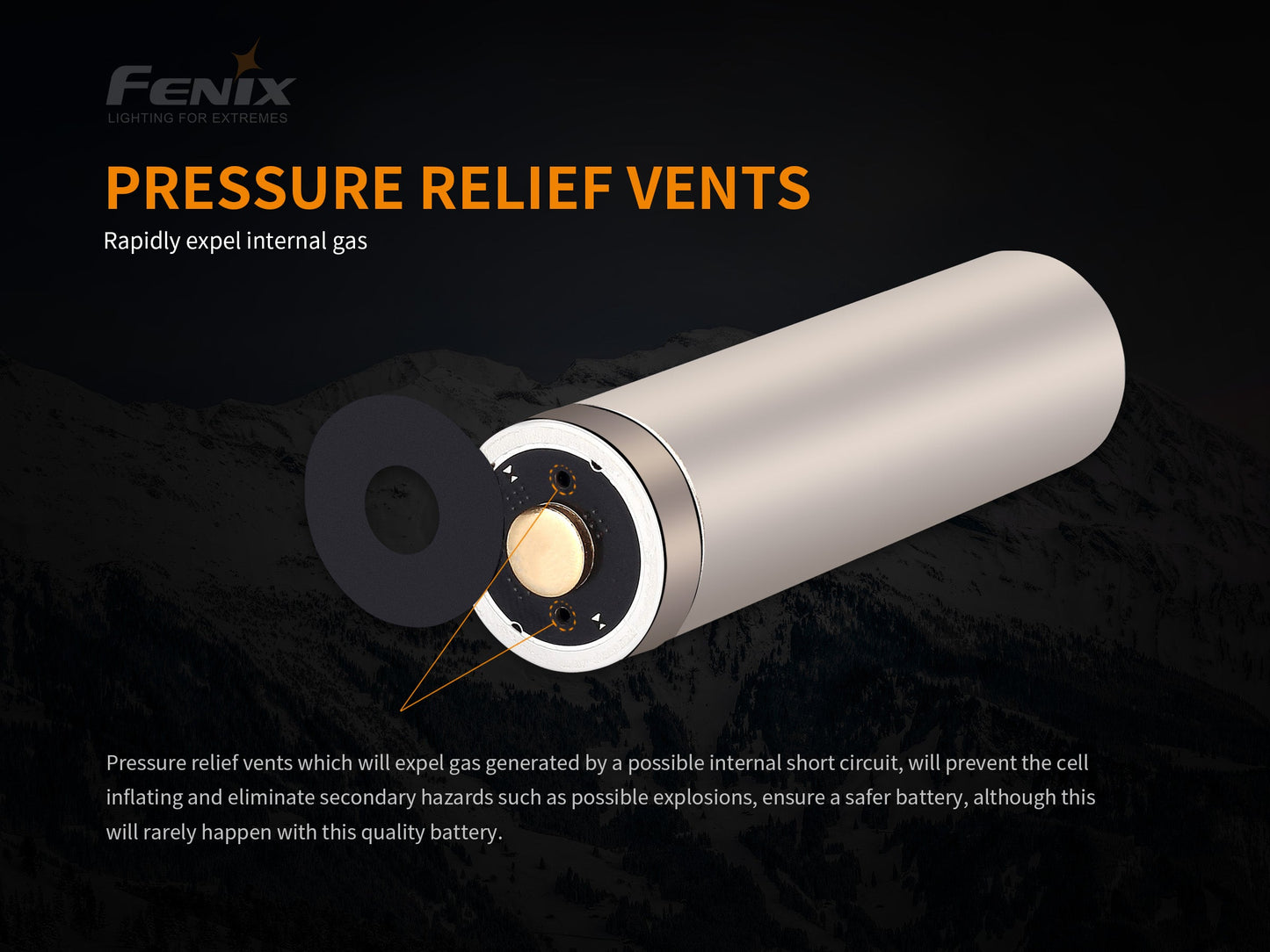 Fenix ARB-L21-5000 V2 Rechargeable 21700 Rechargeable Battery