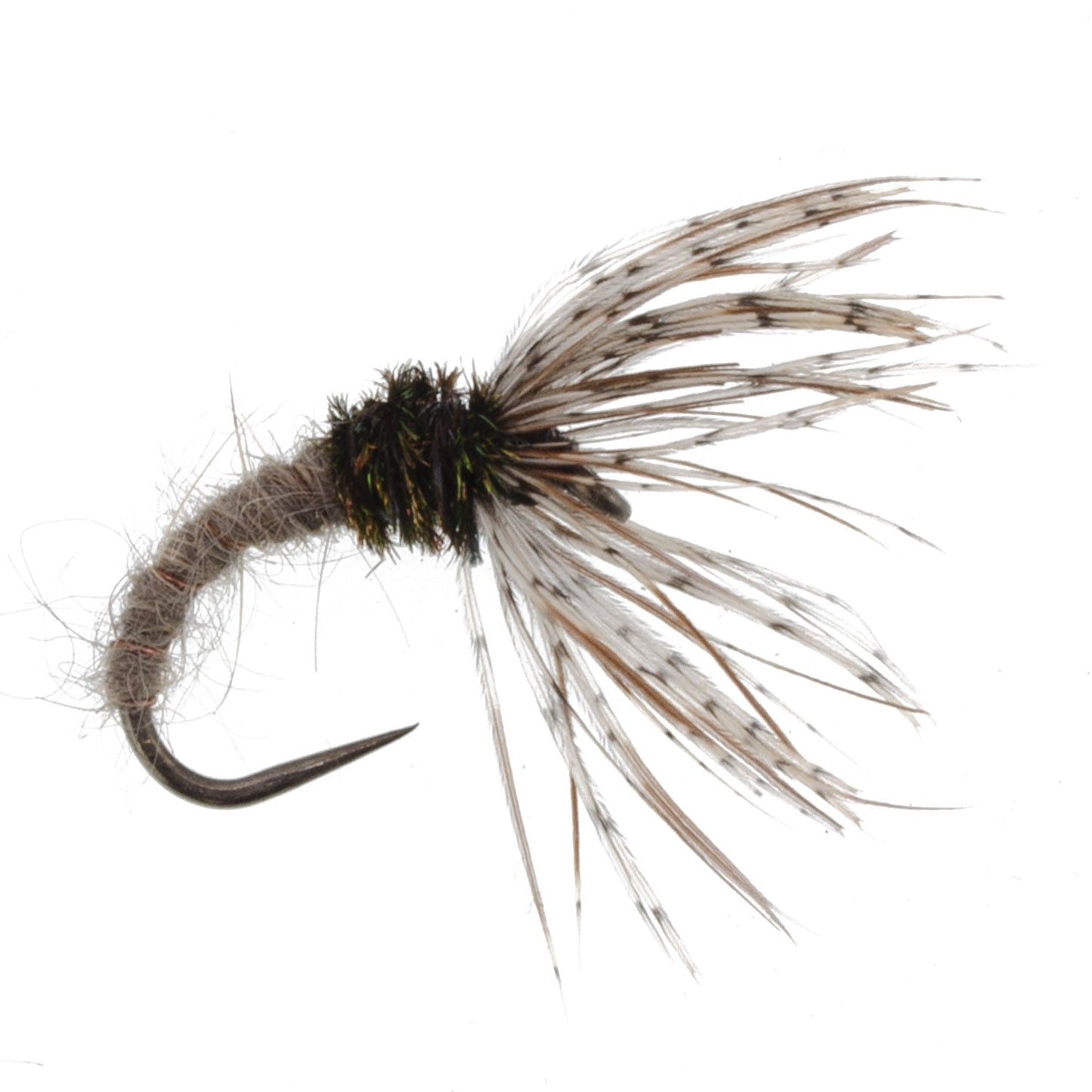 3 Pack Hares Ear Sakasa Kebari - Tenkara Flies - Size 10