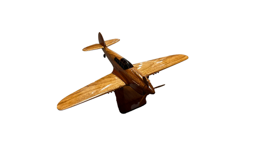 P-40 ( P40 ) Warhawk Mahogany Wood Desktop Airplane Model