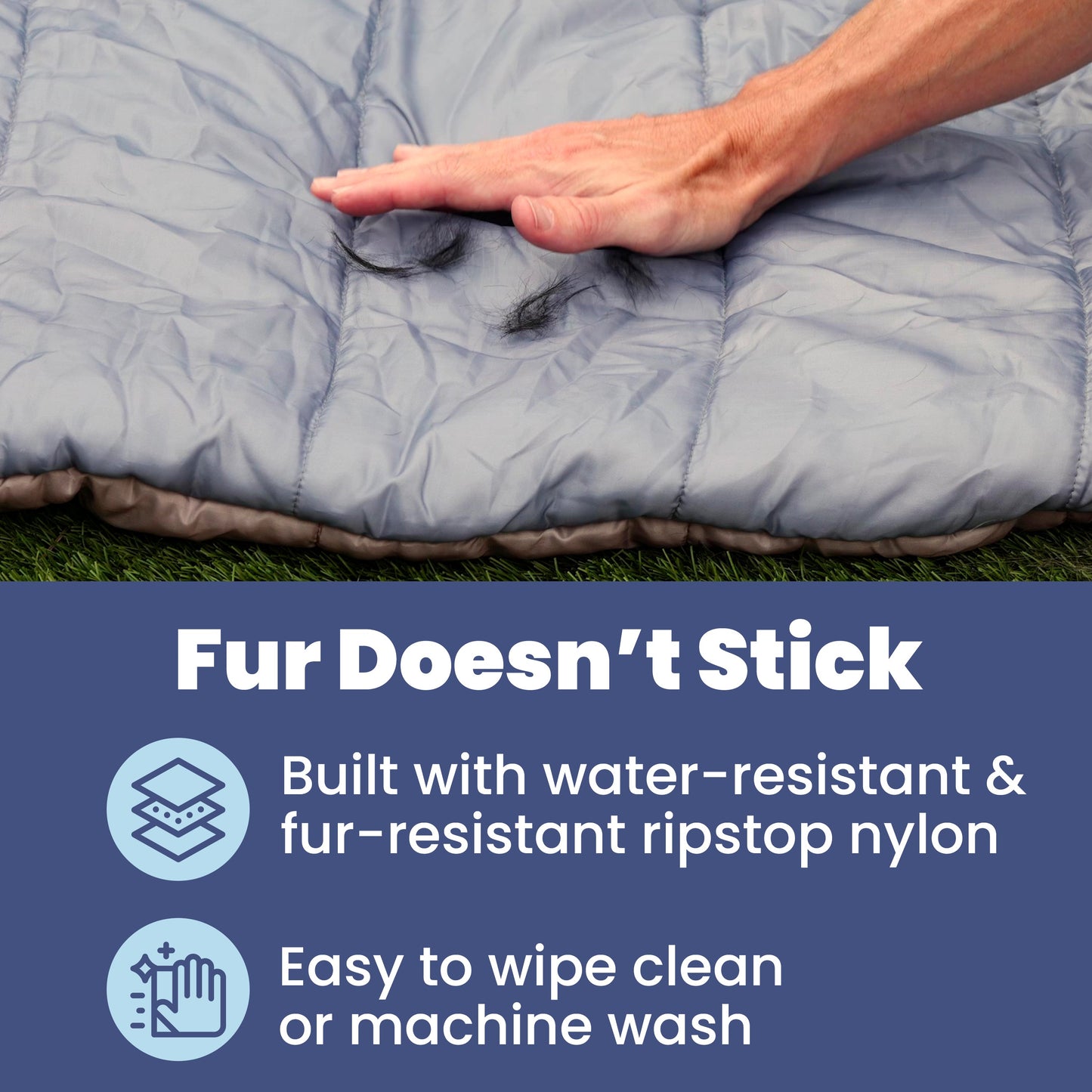 Travel Dog Bed – Foldable, Lightweight, Water Resistant Mat