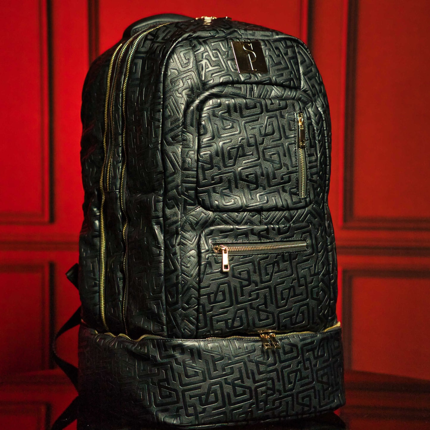 Monogram Leather Signature Bag Set (Signature and Duffle)