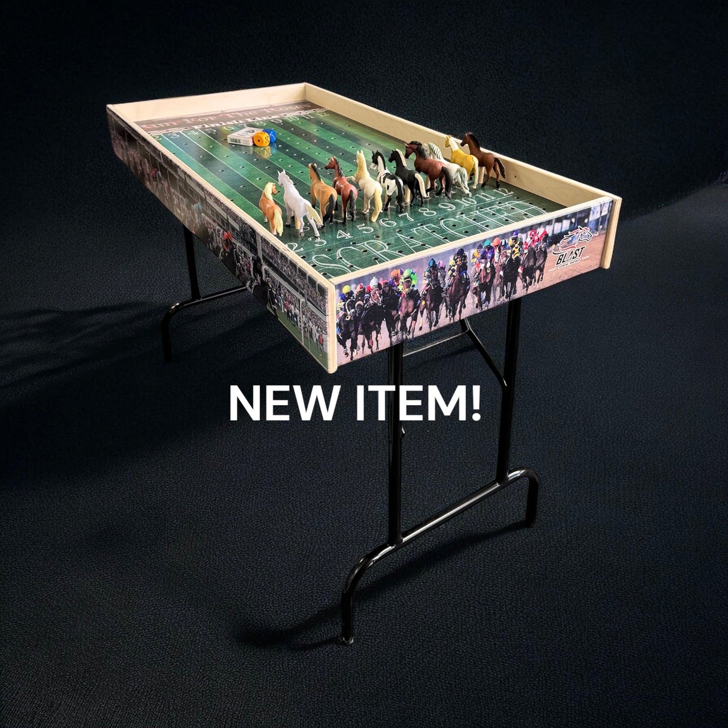 Less than leefext - Jumbo Horse Game with Printed Rails