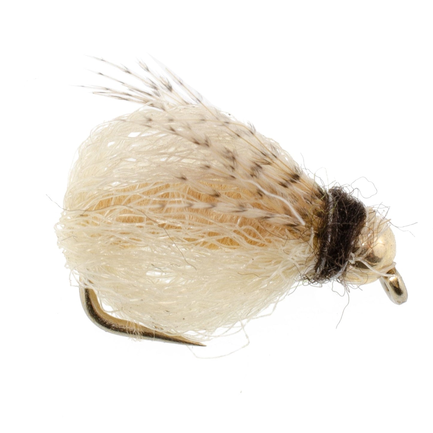 Bead Head LaFontaine Tan Deep Sparkle Caddis Pupa - 12 Flies Size 18