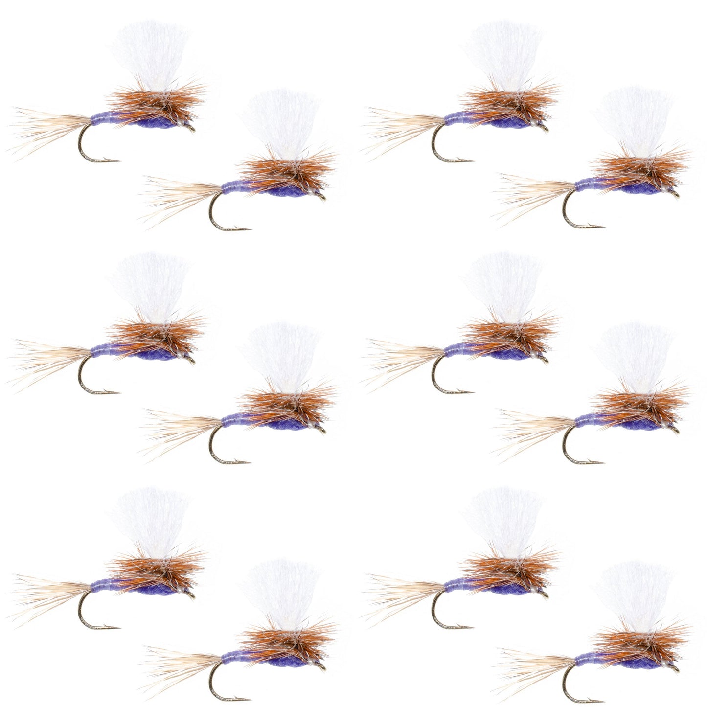 Parachute Purple Haze Dry Fly - 12 Flies Size 14