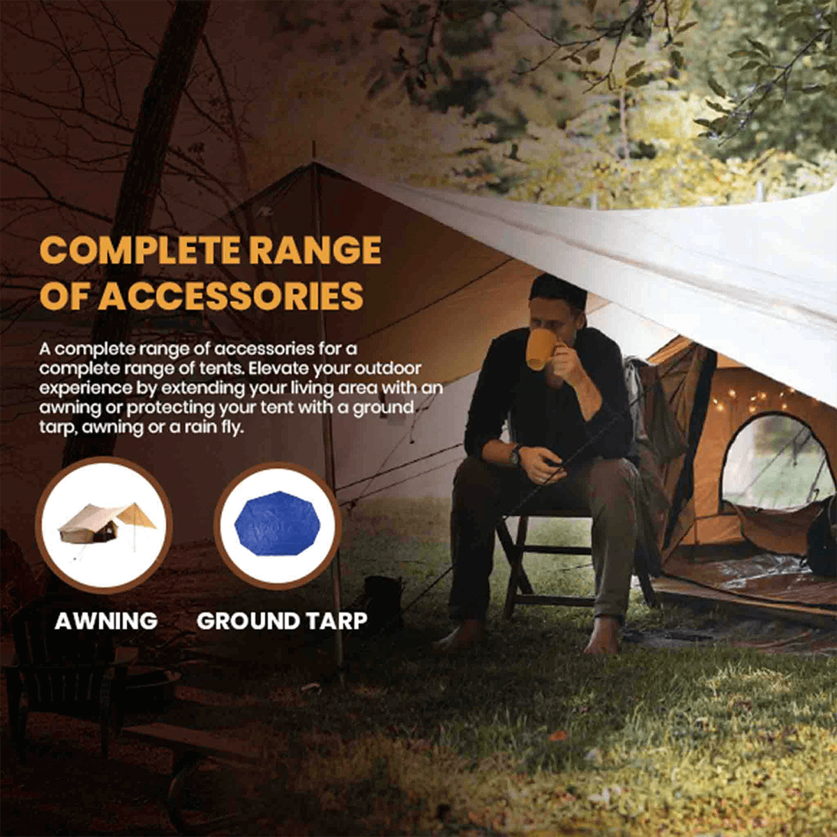 Used - 20' Regatta Bell Tent - Sandstone
