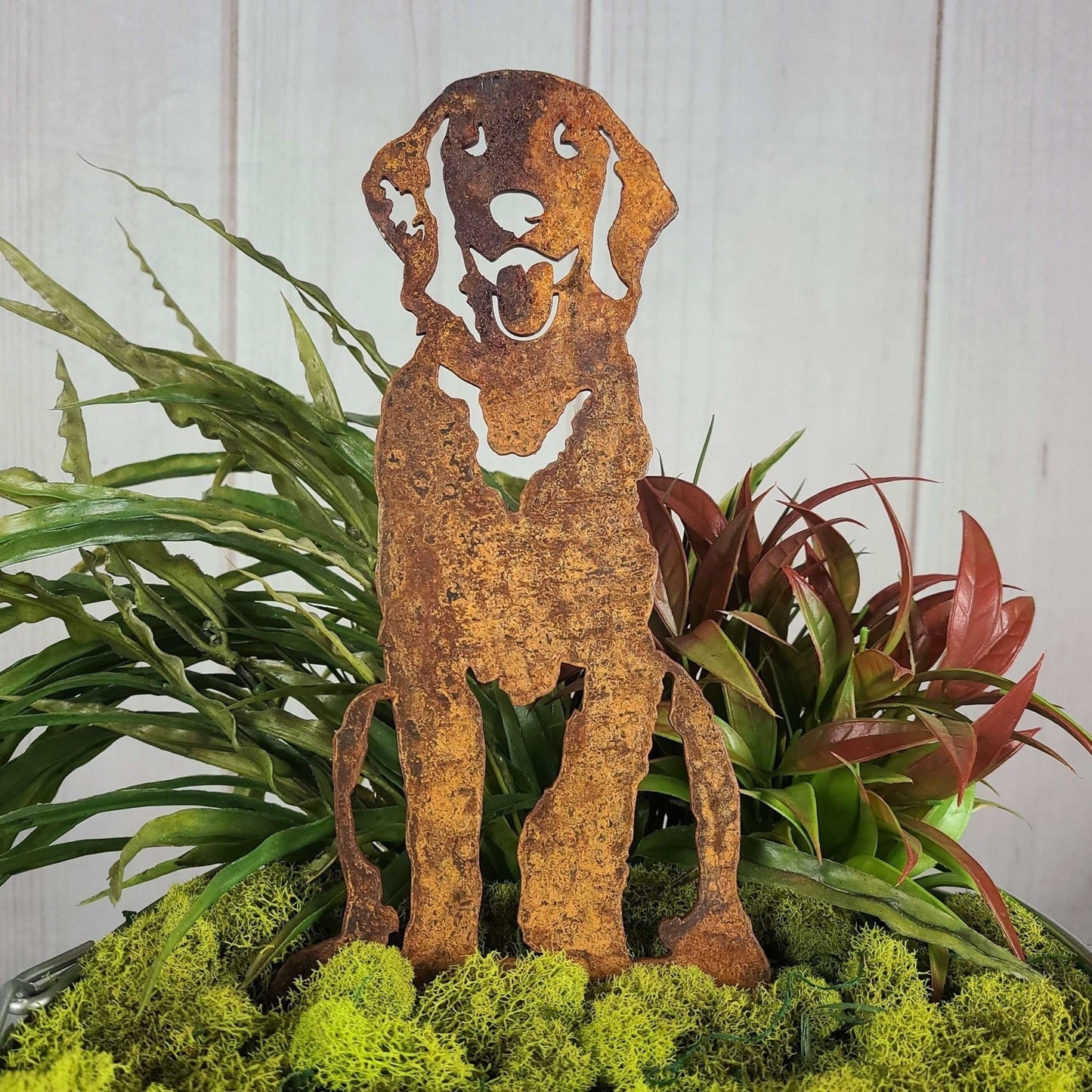 Flat-Coated Retriever Metal Art – Handmade Dog Silhouette