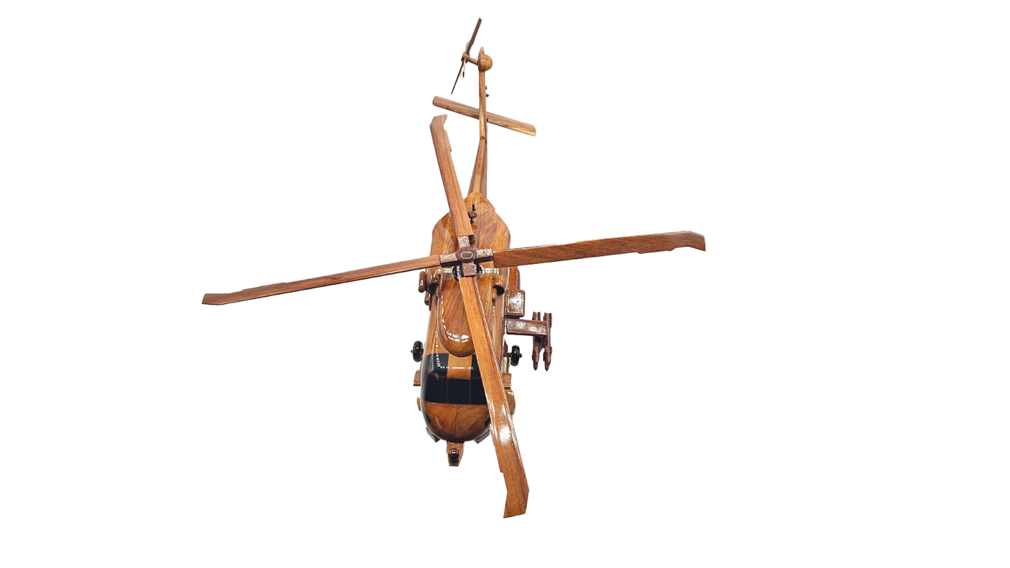 SH-60 ( SH60 ) Seahawk Mahogany Wood Desktop Helicopter Model