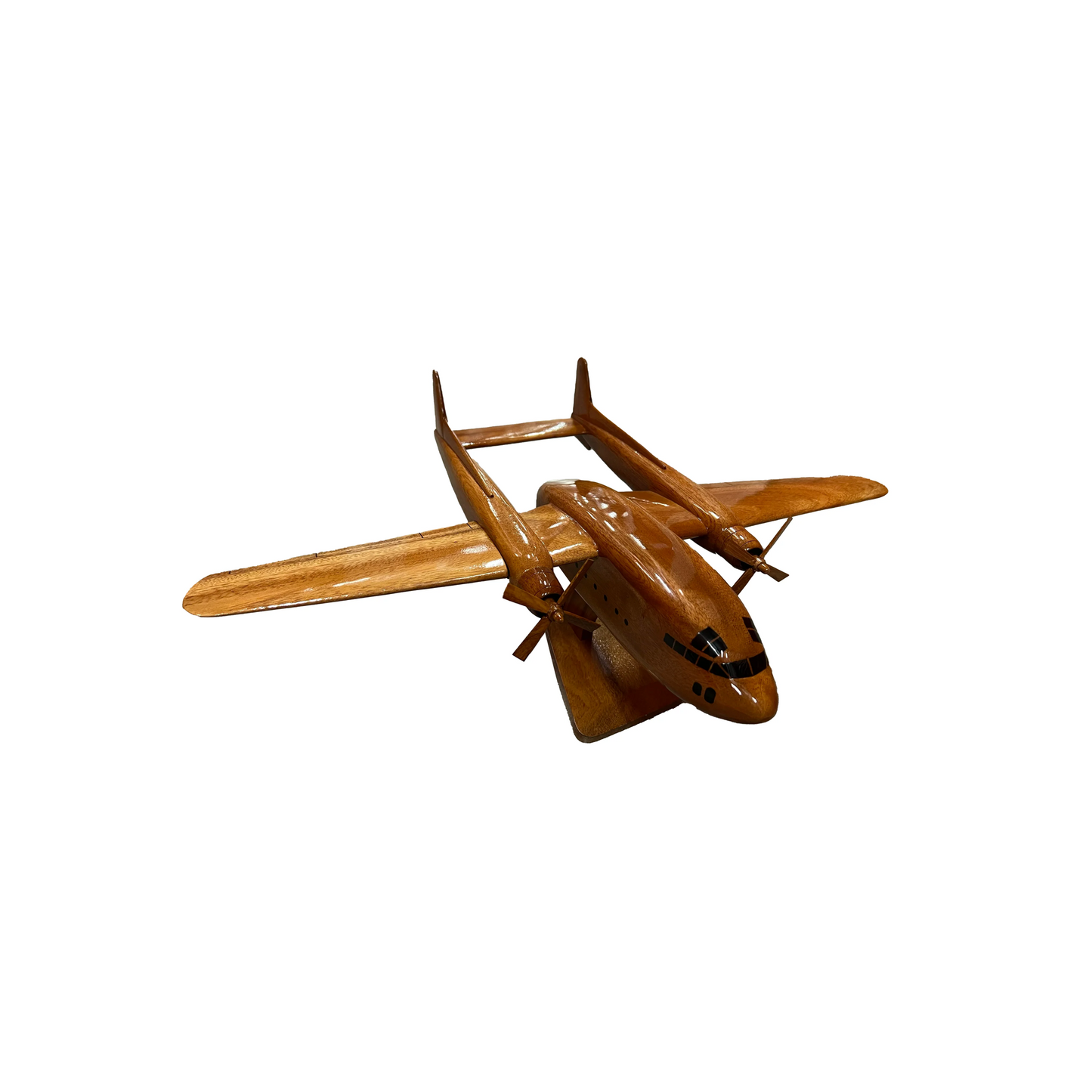C-119 ( C119 ) Flying Box Mahogany Wood Desktop Airplane Model