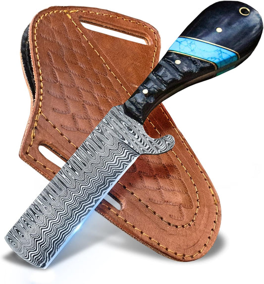 Custom Handmade Bull Knife – Damascus Steel Blade | Limited Edition
