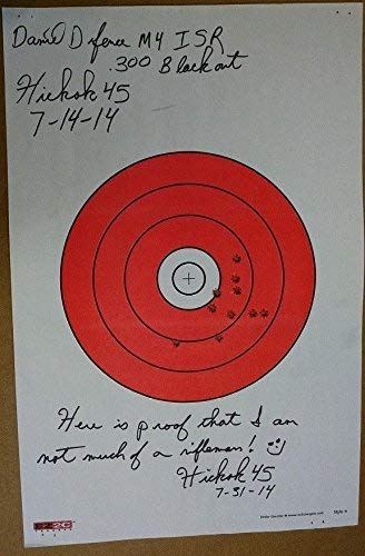 EZ2C Targets Style 9: 8" Bullseye Paper Shooting Target 11"x17" USA MADE Hi-Viz