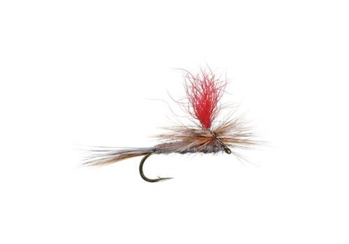Adams Hi-Viz Parachute Classic Dry Fly - 12 Flies Hook Size 14