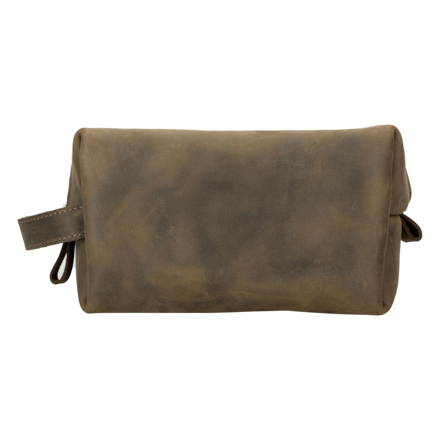 Oswego Men's Leather Dopp Kit & Small Travel Handbag