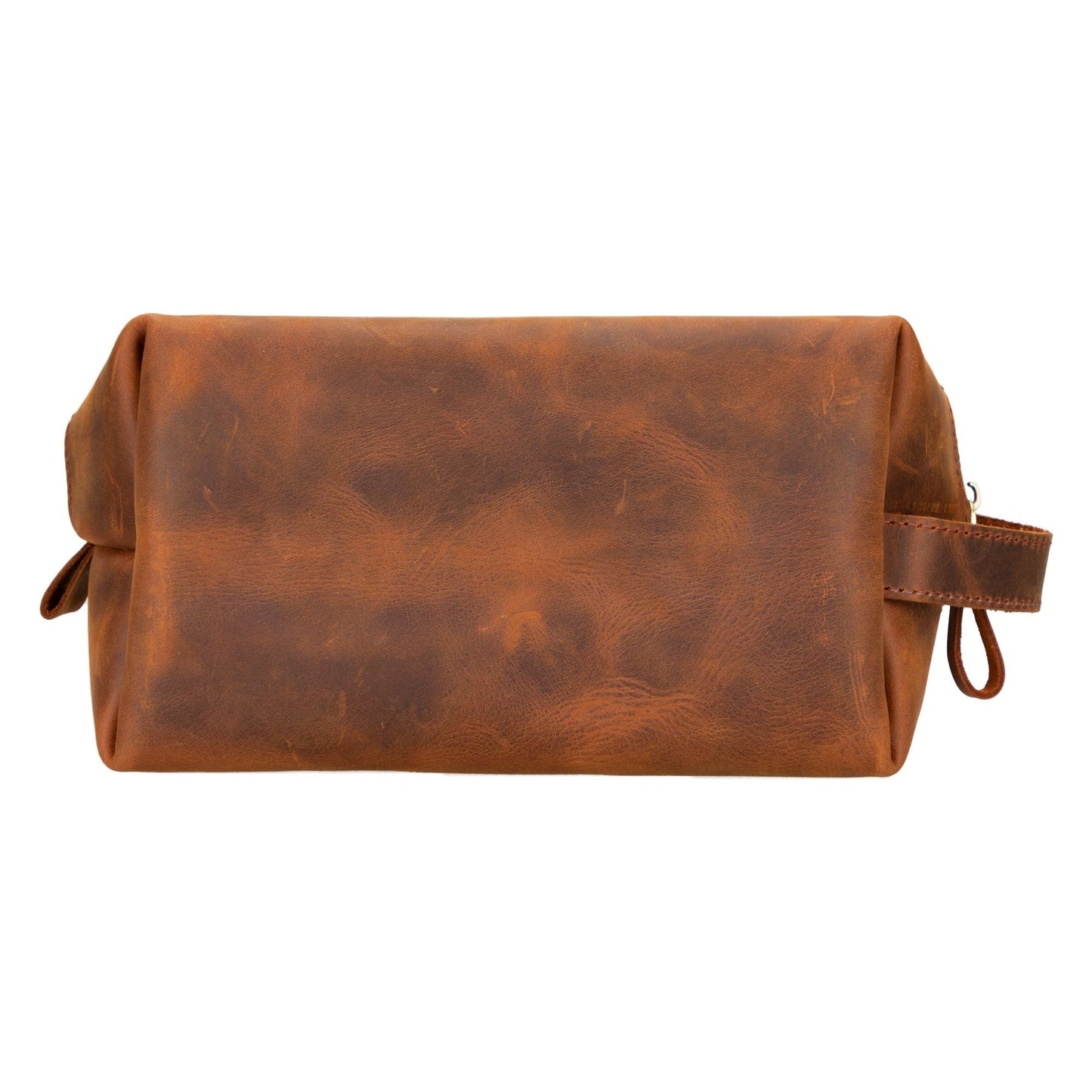 Oswego Men's Leather Dopp Kit & Small Travel Handbag
