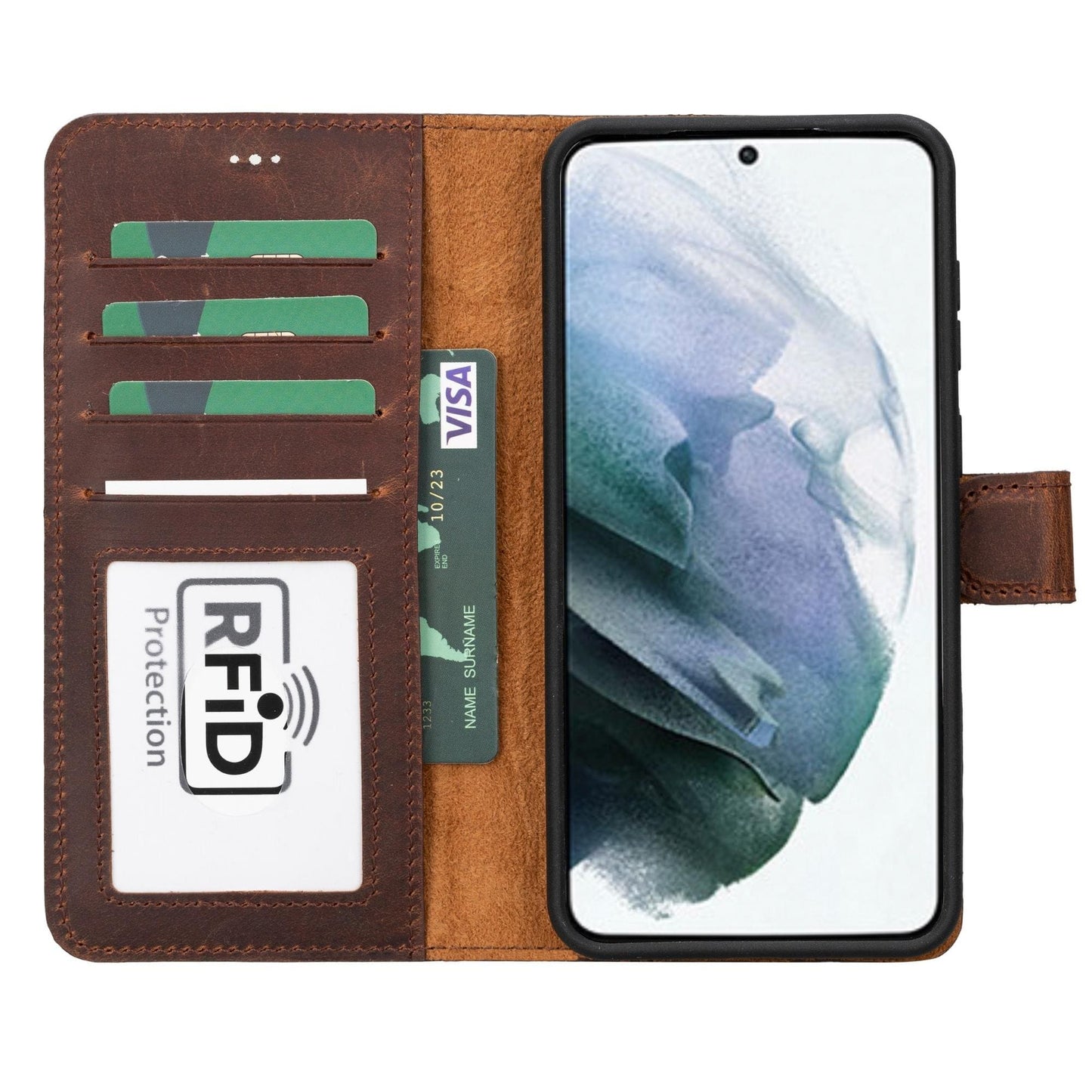 Buffalo Samsung Galaxy S21 Series Detachable Leather Wallet Case
