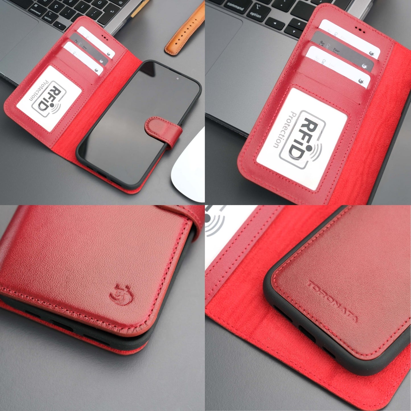 Casper iPhone 16 Plus Wallet Case Leather MagSafe